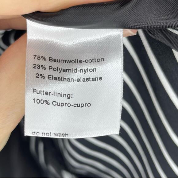 Akris Punto Striped 2 Button Blazer Jacket Size 10 - Picture 4 of 6
